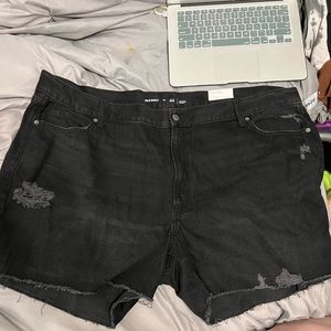 Old Navy short shorts with rips and distressing. Size US 24 (but fits smaller).